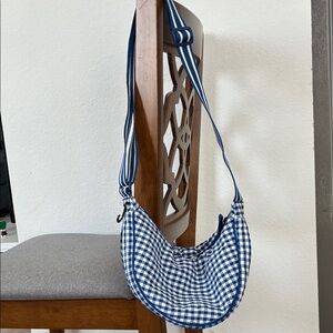 Uniqlo Gingham printed Round Mini Shoulder Bag